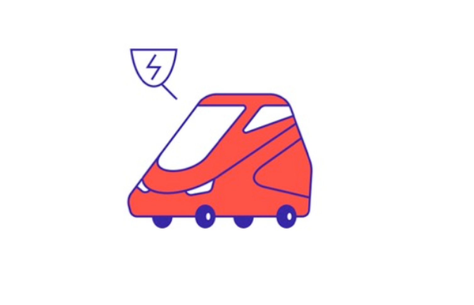 ilustração de carro elétrico